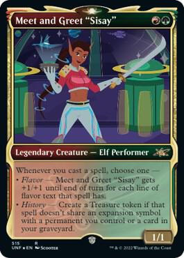Meet and Greet "Sisay" (Showcase) (Galaxy Foil) (515) [Unfinity] [Showcase]
