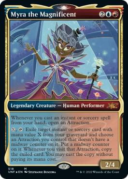 Myra the Magnificent (Showcase) (Galaxy Foil) (518) [Unfinity] [Showcase]