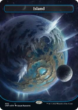 Island (492) (Borderless) (Galaxy Foil) [Unfinity]