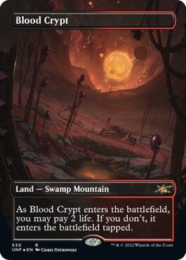 Blood Crypt (Borderless) (Galaxy Foil) (530) [Unfinity] [Borderless]