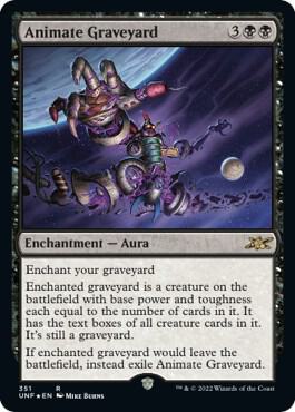 Animate Graveyard (Galaxy Foil) (351) [Unfinity]