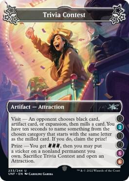 Trivia Contest (2-5-6) (233) [Unfinity]