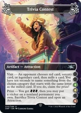 Trivia Contest (3-4-6) (233) [Unfinity]