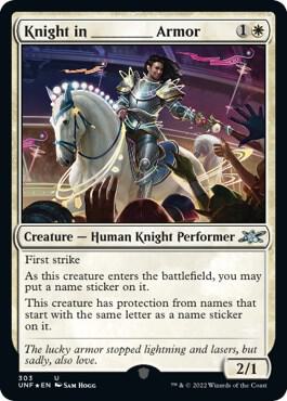 Knight in _______ Armor (Galaxy Foil) (303) [Unfinity]