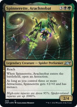Spinnerette, Arachnobat (Galaxy Foil) (466) [Unfinity]