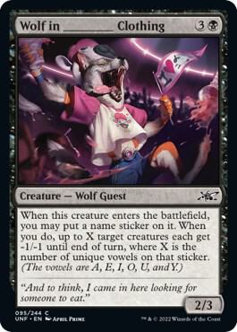 Wolf in _______ Clothing (95) [Unfinity]