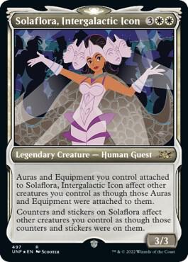 Solaflora, Intergalactic Icon (Showcase) (Galaxy Foil) (497) [Unfinity] [Showcase]