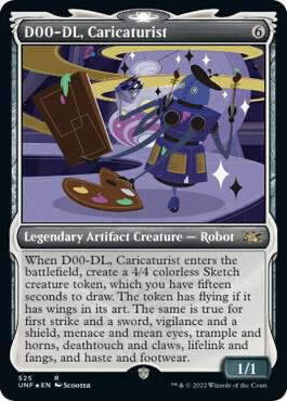 D00-DL, Caricaturist (Showcase) (Galaxy Foil) (525) [Unfinity] [Showcase]