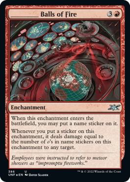 _____ Balls of Fire (Galaxy Foil) (386) [Unfinity]