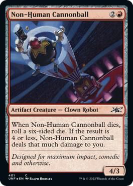 Non-Human Cannonball (Galaxy Foil) (401) [Unfinity]