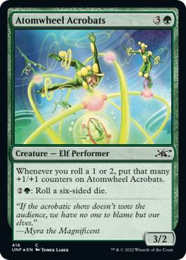 Atomwheel Acrobats (Galaxy Foil) (416) [Unfinity]