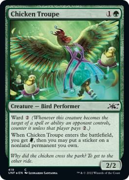Chicken Troupe (Galaxy Foil) (419) [Unfinity]
