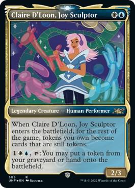 Claire D'Loon, Joy Sculptor (Showcase) (Galaxy Foil) (509) [Unfinity] [Showcase]