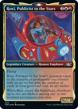 Roxi, Publicist to the Stars (Showcase) (Galaxy Foil) (520) [Unfinity] [Showcase]