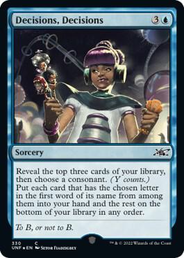 Decisions, Decisions (Galaxy Foil) (330) [Unfinity]