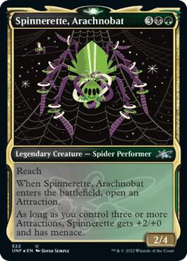 Spinnerette, Arachnobat (Showcase) (Galaxy Foil) (522) [Unfinity] [Showcase]