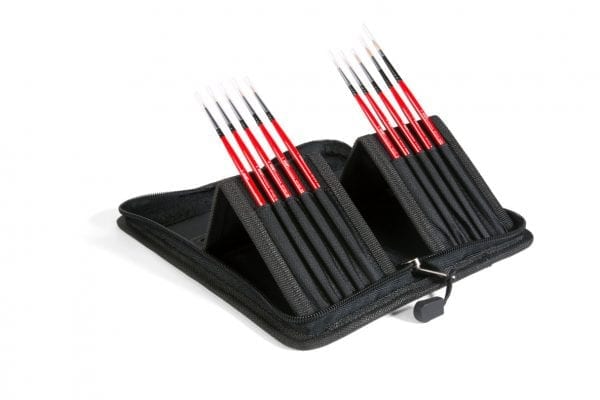 MIG Deluxe Brushes Kit Marta Kolinsky (special transport zipper case)