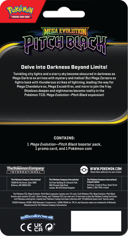 Pokemon TCG: ME05 Pitch Black Checklane Blister (Pre-Order)