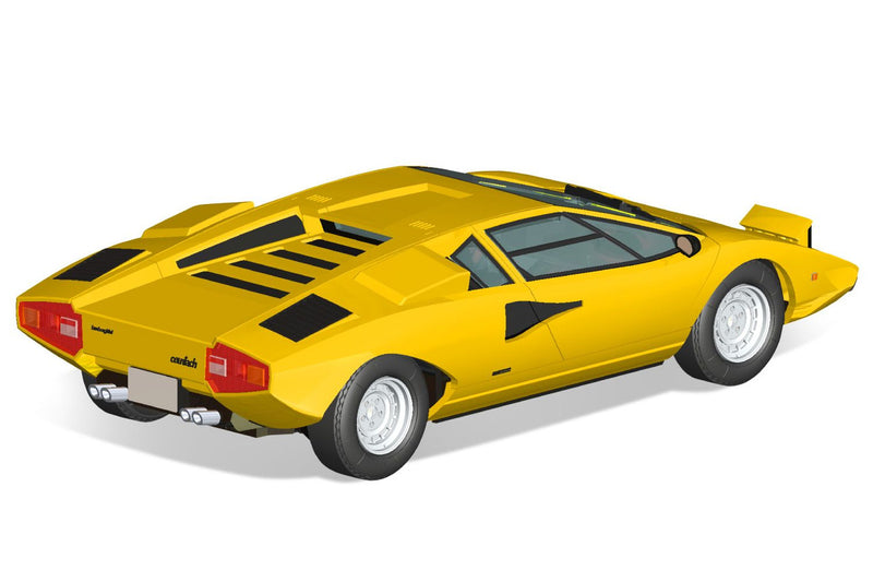 Snap Kit 1/32 Lamborghini Countach LP400(Yellow)