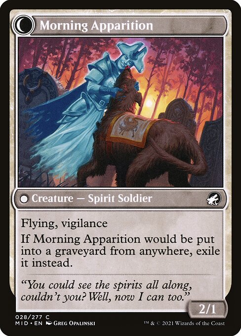 Mourning Patrol (28) [Innistrad: Midnight Hunt] Reverse