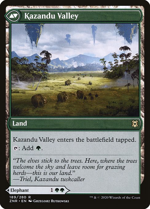 Kazandu Mammoth (189) [Zendikar Rising] Reverse