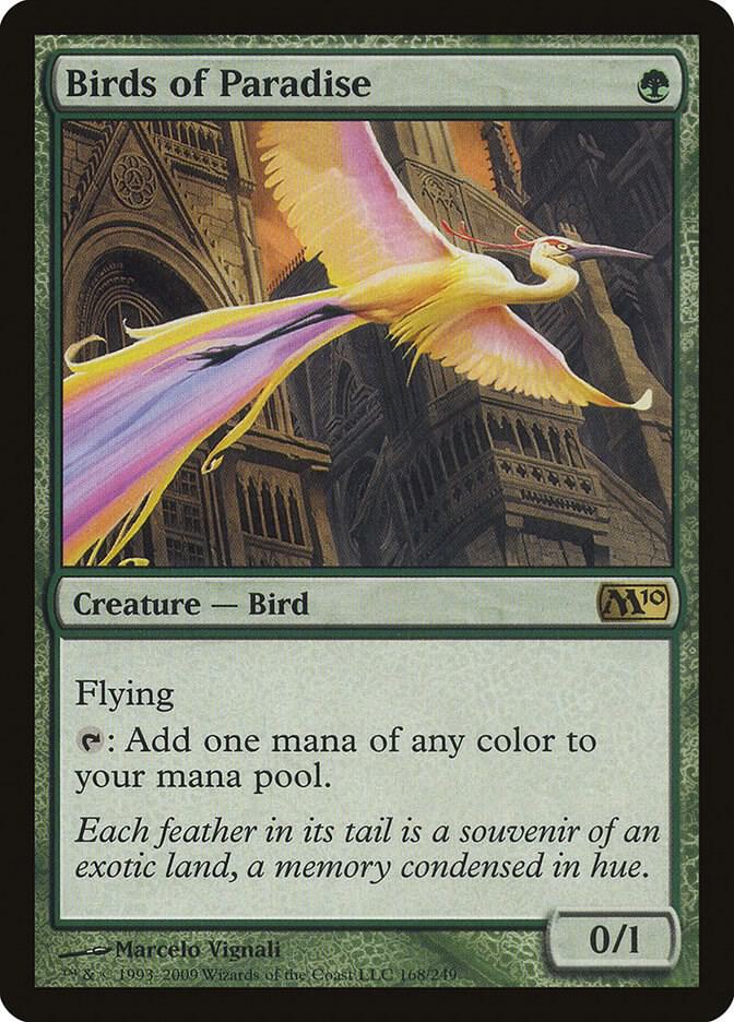 Birds of Paradise (168) [Magic 2010]
