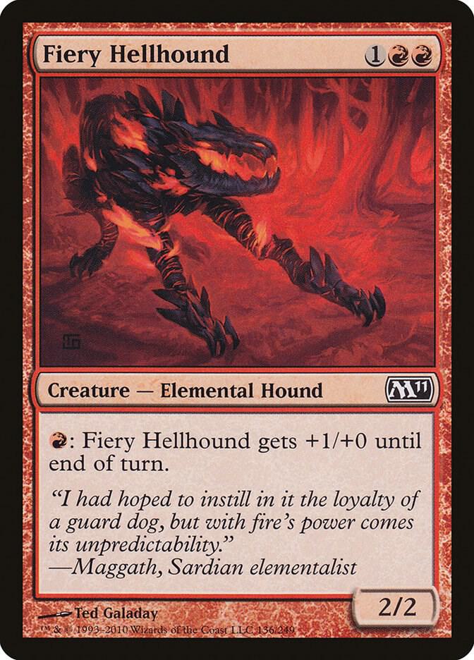 Fiery Hellhound (136) [Magic 2011]