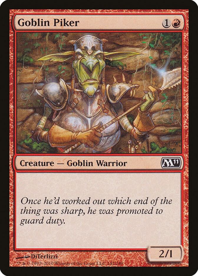 Goblin Piker (142) [Magic 2011]
