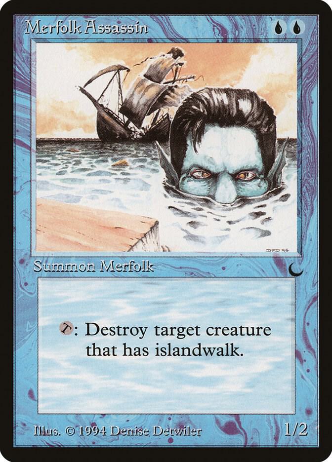 Merfolk Assassin (32) [The Dark]