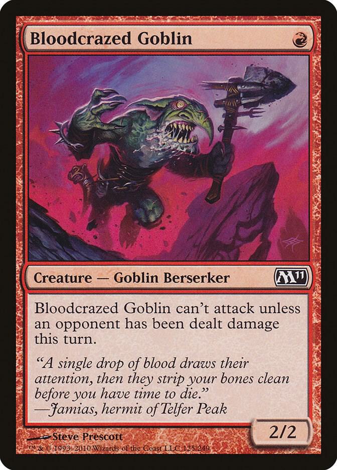 Bloodcrazed Goblin (125) [Magic 2011]