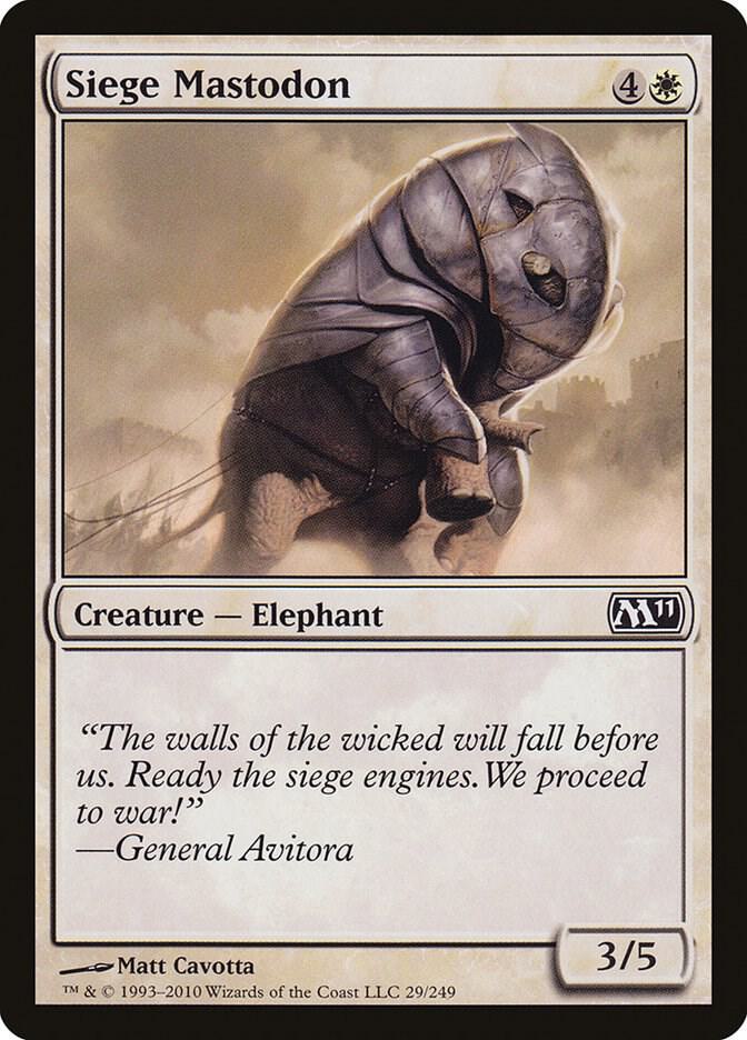 Siege Mastodon (29) [Magic 2011]