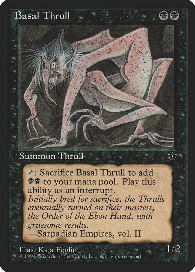 Basal Thrull (K. Foglio) (34a) [Fallen Empires]