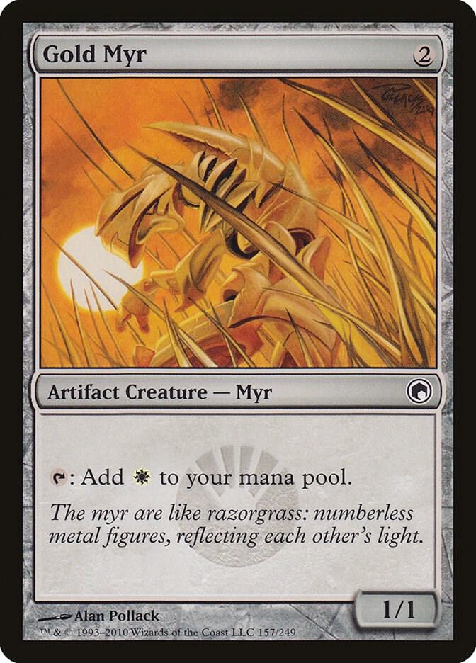 Gold Myr (157) [Scars of Mirrodin]