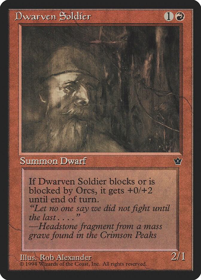 Dwarven Soldier (Alexander) (53a) [Fallen Empires]