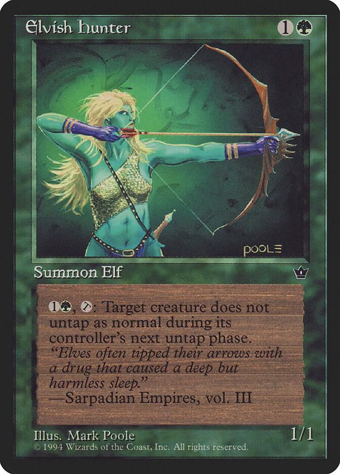 Elvish Hunter (Poole) (67a) [Fallen Empires]
