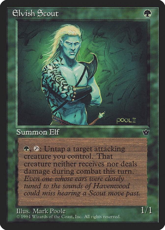 Elvish Scout (Poole) (68a) [Fallen Empires]