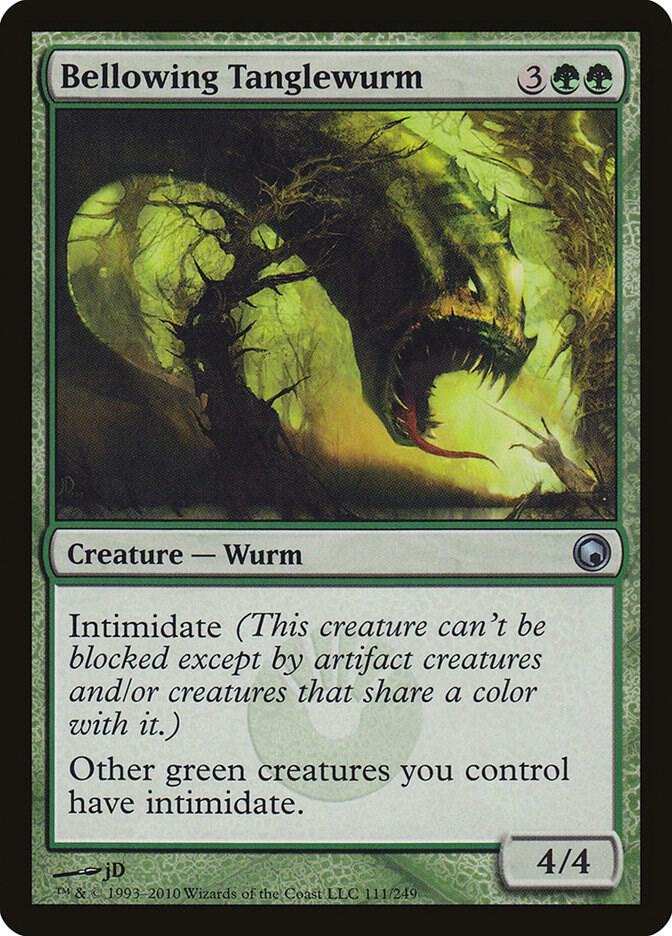 Bellowing Tanglewurm (111) [Scars of Mirrodin]