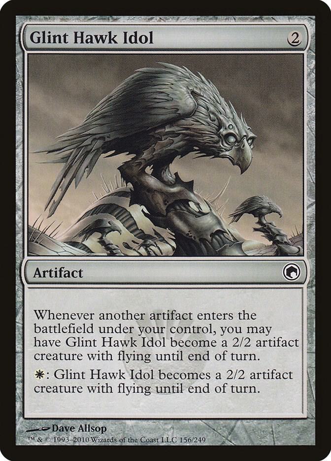 Glint Hawk Idol (156) [Scars of Mirrodin]