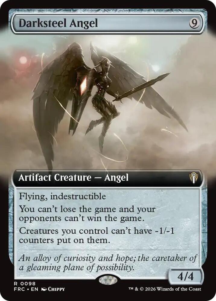 Darksteel Angel (Extended Art) (98) [Reality Fracture Commander]