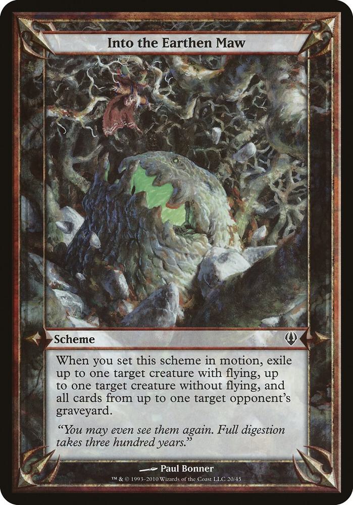 Into the Earthen Maw (Archenemy) [Oversize Cards]
