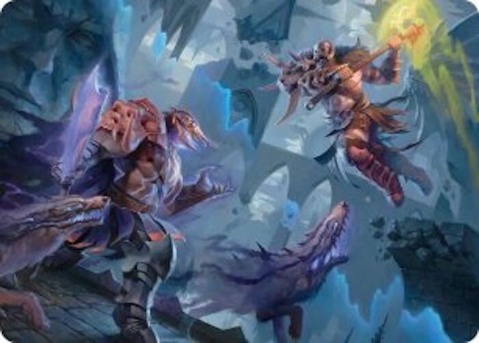 Garruk, Veiled Butcher // Garruk, Curse Breaker Art Card (32) [Reality Fracture Art Series]