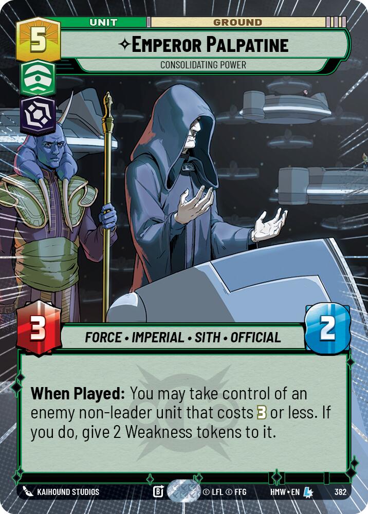 Emperor Palpatine - Consolidating Power (Hyperspace) (382) [Homeworlds]