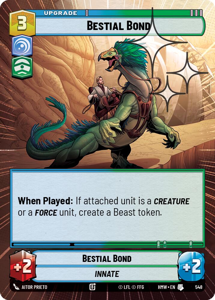 Bestial Bond (Hyperspace Foil) (548) [Homeworlds]