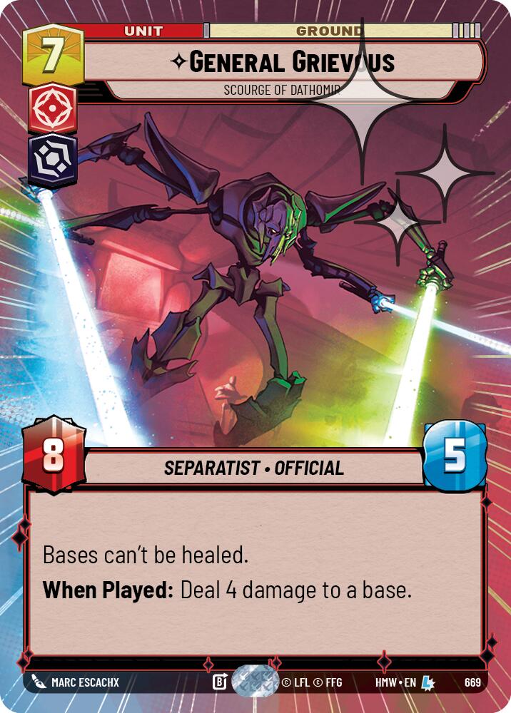 General Grievous - Scourge of Dathomir (Hyperspace Foil) (669) [Homeworlds]