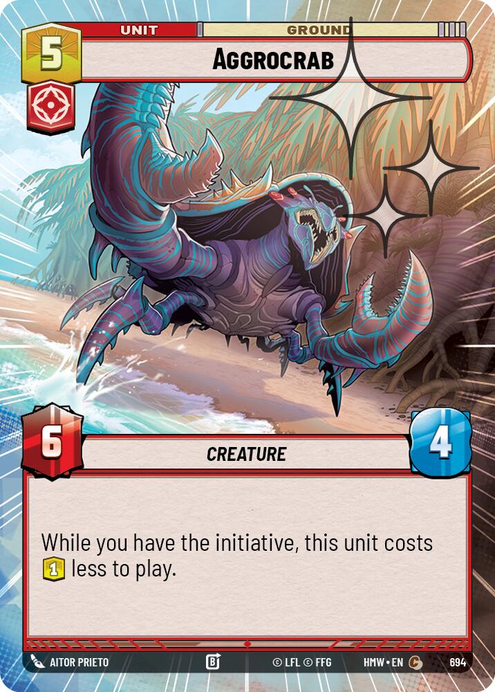 Aggrocrab (Hyperspace Foil) (694) [Homeworlds]