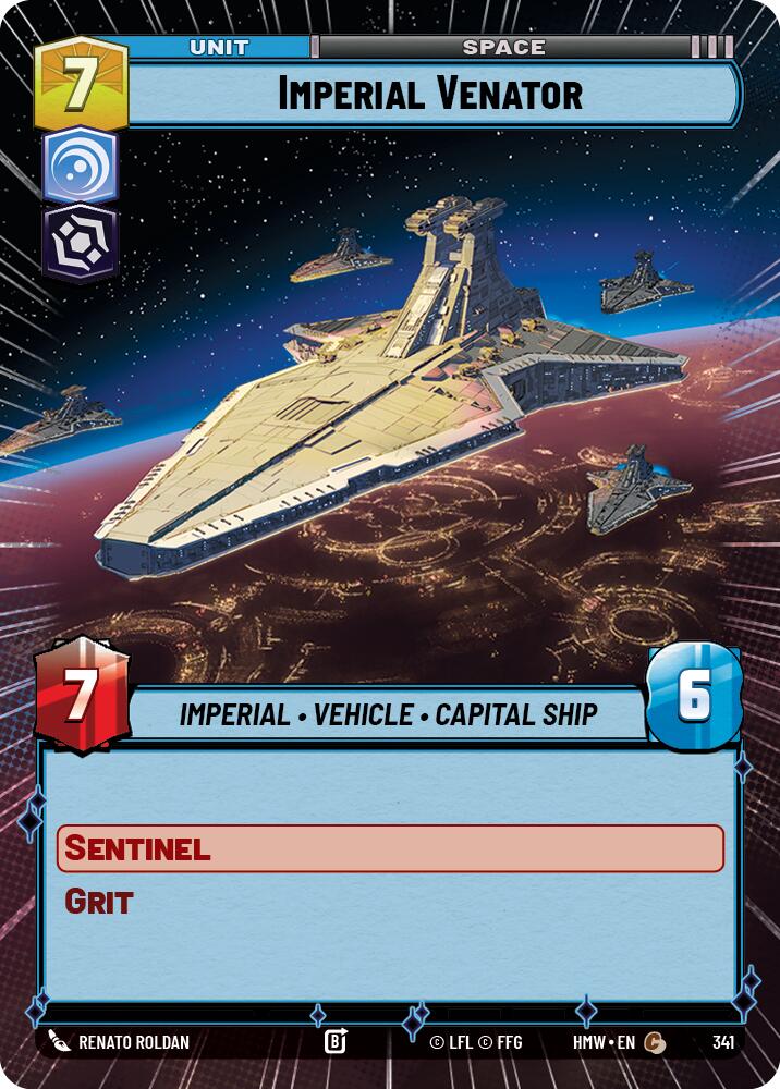 Imperial Venator (Hyperspace) (341) [Homeworlds]