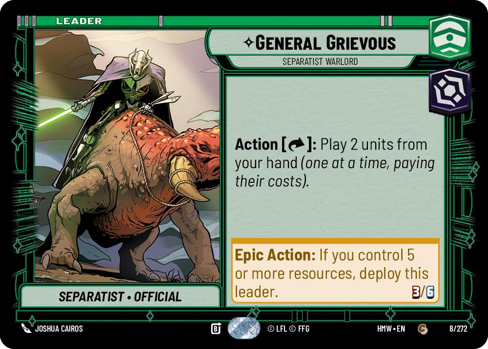General Grievous - Separatist Warlord (8/272) [Homeworlds]