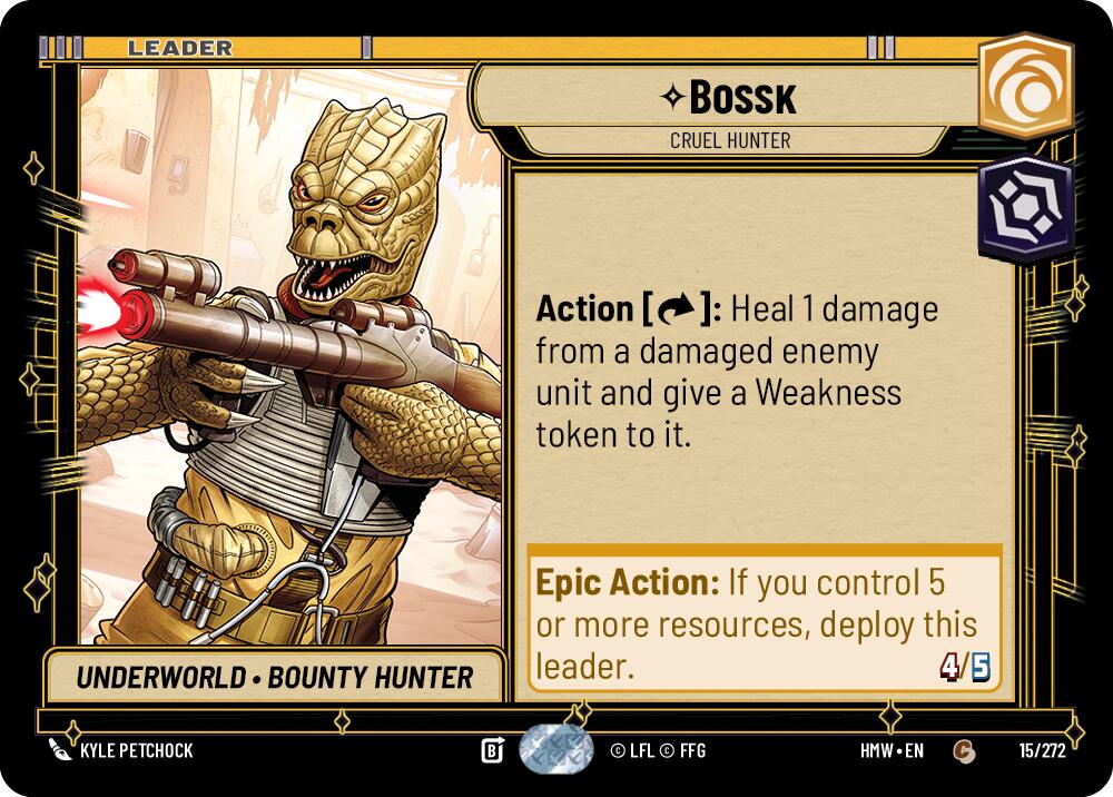 Bossk - Cruel Hunter (15/272) [Homeworlds]