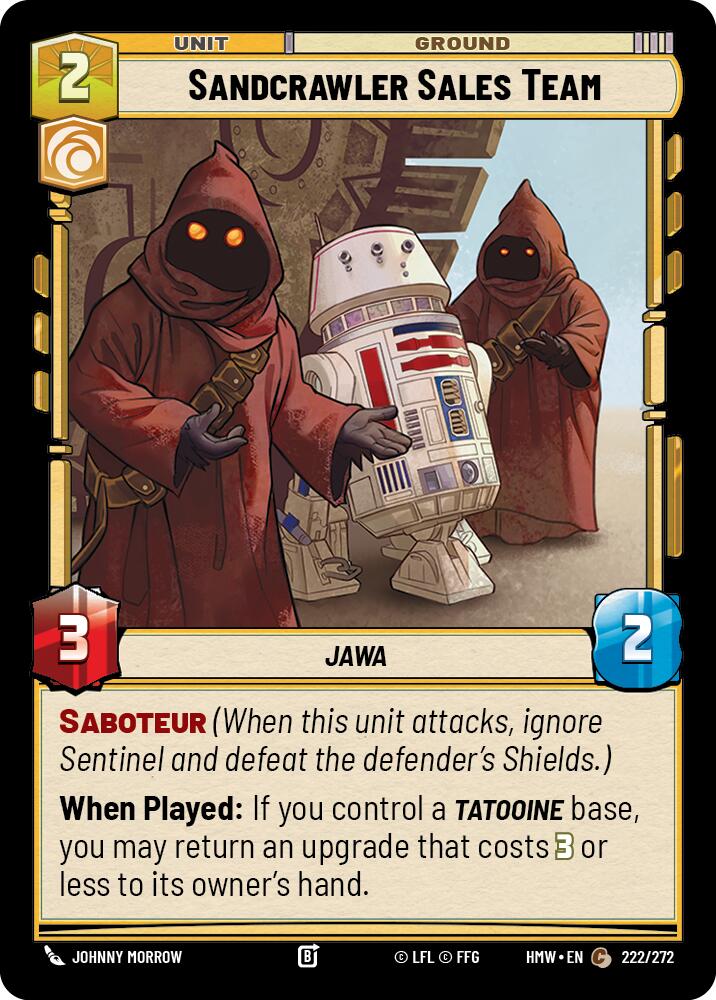 Sandcrawler Sales Team (222/272) [Homeworlds]