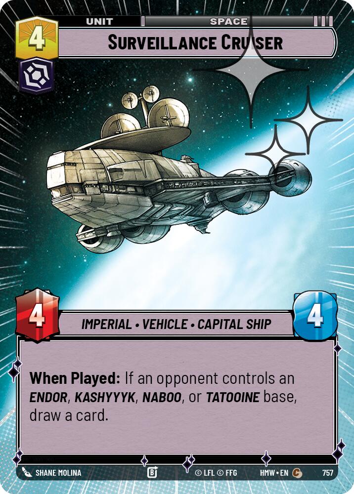 Surveillance Cruiser (Hyperspace Foil) (757) [Homeworlds]